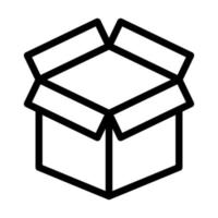 diseño de icono de caja abierta vector