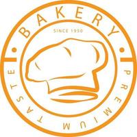 BAKERY LOGO TEMPLATE ON CIRCLE GOOD FOR FOOD LOGO vector