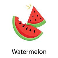 Trendy Watermelon Concepts vector