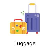 Trendy Luggage Concepts vector