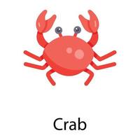 Trendy Crab Concepts vector