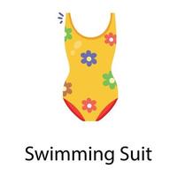 Trendy Swimming Suit vector