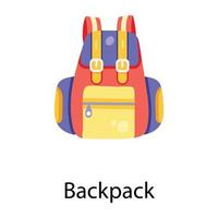 Trendy Backpack Concepts vector