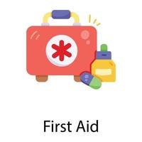 Trendy First Aid vector