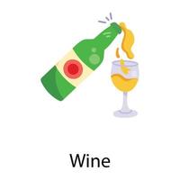 Trendy Wine Concepts vector