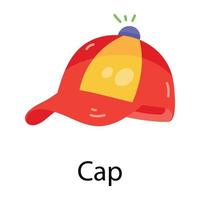 Trendy Cap Concepts vector