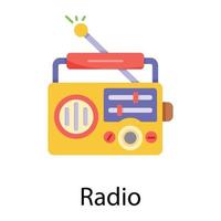 Trendy Radio Concepts vector