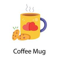Trendy Coffee Mug vector