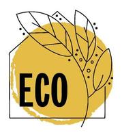 Ecologically friendly and safe, organic product vector