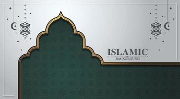 fondo islámico de decoración elegante vector
