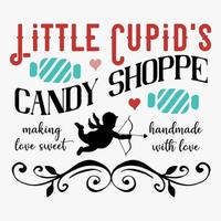 Vintage Valentine Typography design For Print and Cut Vector EPS