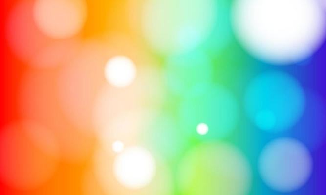 Bokeh lights wave effect blurred glowing lights on colorful background