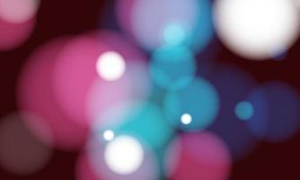 Bokeh lights wave effect blurred glowing lights on colorful background vector