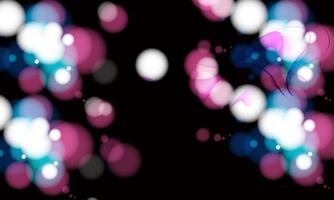 Bokeh lights wave effect blurred glowing lights on colorful background vector