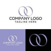 letra inicial oo diseño de logotipo monograma creativo moderno signo símbolo icono vector