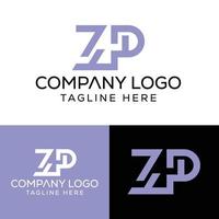 Initial Letter ZP Logo Design Monogram Creative Modern Sign Symbol Icon vector