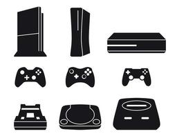 Game console set vector