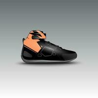 design of drag race shoes with gravis racing vector motif