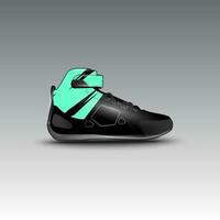 design of drag race shoes with gravis racing vector motif