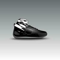 design of drag race shoes with gravis racing vector motif