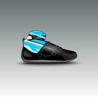 design of drag race shoes with gravis racing vector motif