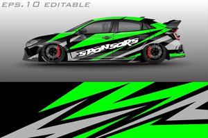 car wrap abstract racing graphic background for vinyl wrap and stickers vector