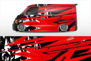 racing car wrap design for vehicle vinyl stickers and automotive company sticker livery vector