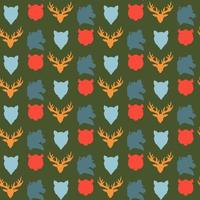 Wildlife seamless pattern vector