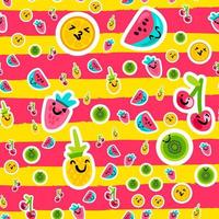 Summer Fruits Patterns vector