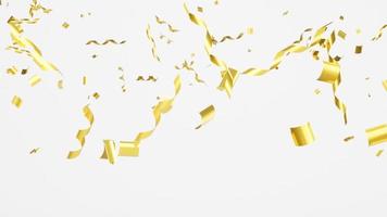 Golden confetti shiny background photo