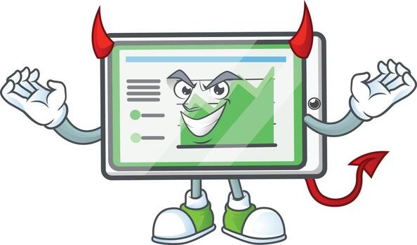 Up Chart Horizontal Table Vector