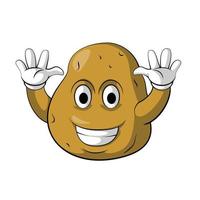 Potato Smile Character vector