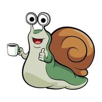 Snail Mascot Vector Illustration