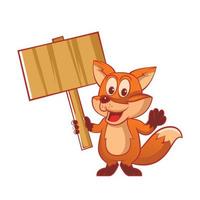 Funny Fox Illustration vector