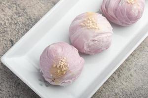 Chinese pastry with taro paste photo