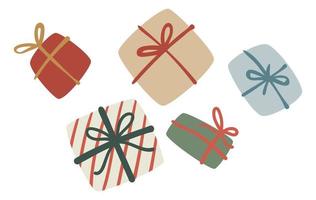 Presents and gifts for special occasion holiday vector