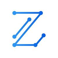 Initial Z circuit logo vector