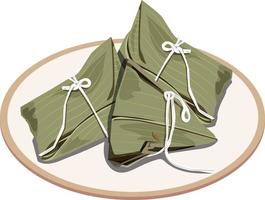 Illustration. Vector collection of Chinese dumplings. Suitable for poster design.