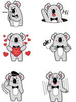 Vector illustration of a cute bear character. Suitable for design work. Icon