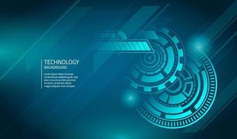 Technology Backgrounds Teal Sci Fi Gears vector