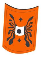 Ancient shield for fight, warrior armor for battle vector