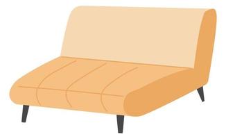 Adjustable minimalist sofa, trendy couch style vector