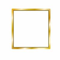 Vintage gold frame shape square vector