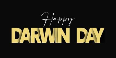 International Darwin Day with luxury simple Vector illustration design.
