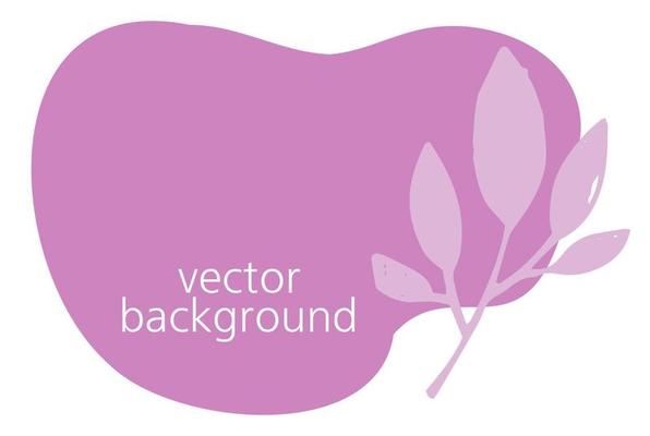 Leaves and botany on feminine elegant banners