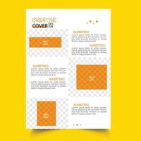 Annual Report Cover Template Free Vector