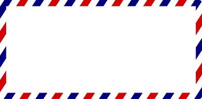marco de postal de correo aéreo con espacio de copia para su texto o diseño vector