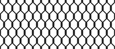 black white wire mesh seamless pattern.chainlink pattern vector
