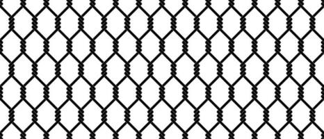 black white wire mesh seamless pattern.chainlink pattern vector