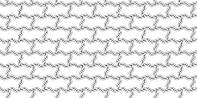 outline paving blocks seamless pattern vector